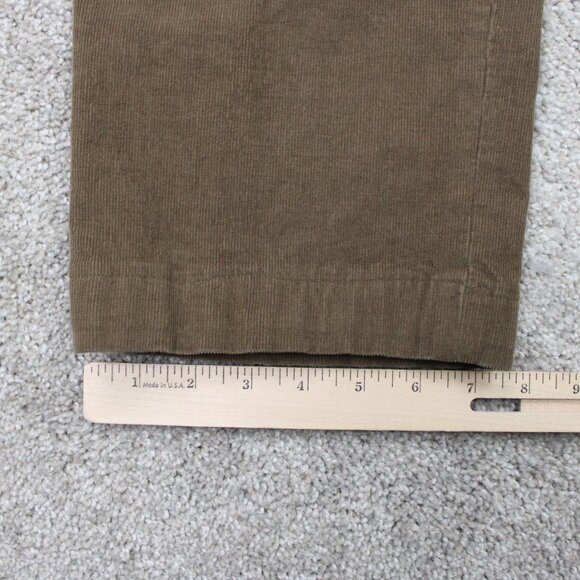 Polo Ralph Lauren Pants Mens 40x28 Brown Corduroy Flat Front Straight Leg Chino - Picture 5 of 11